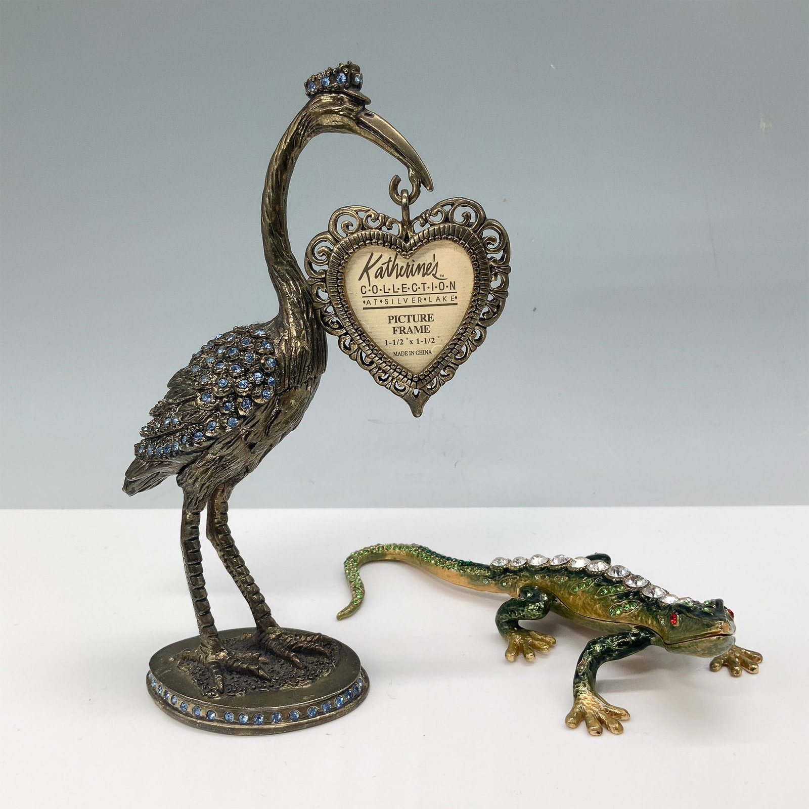 2pc Katherines Collection Heron Frame and Jere Enamel Box (1 of 6)