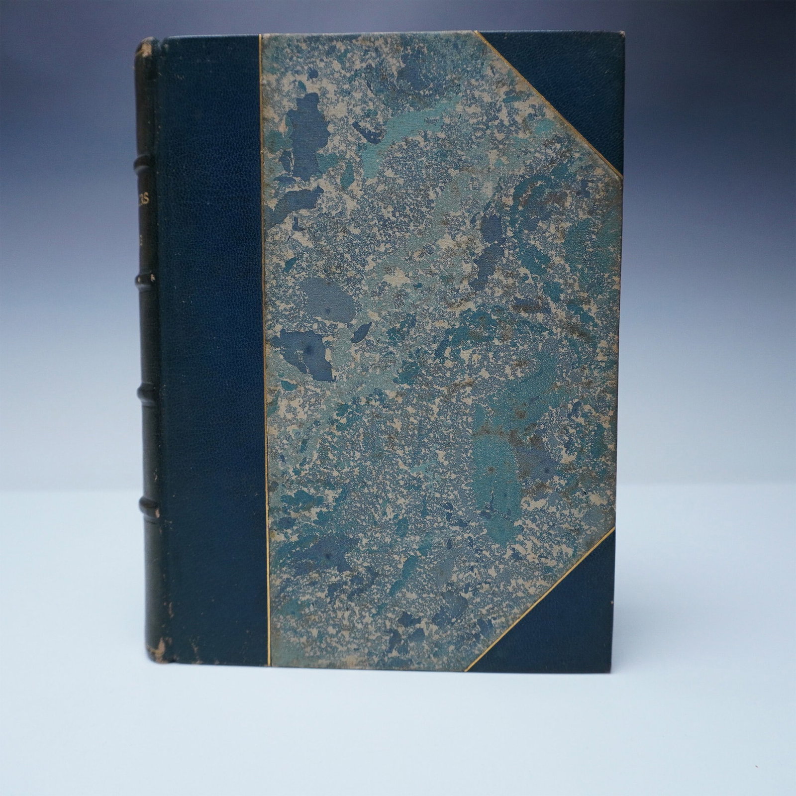 First Edition J.M. Barrie Half-Leather Book, "Half Hours" (1 of 5)