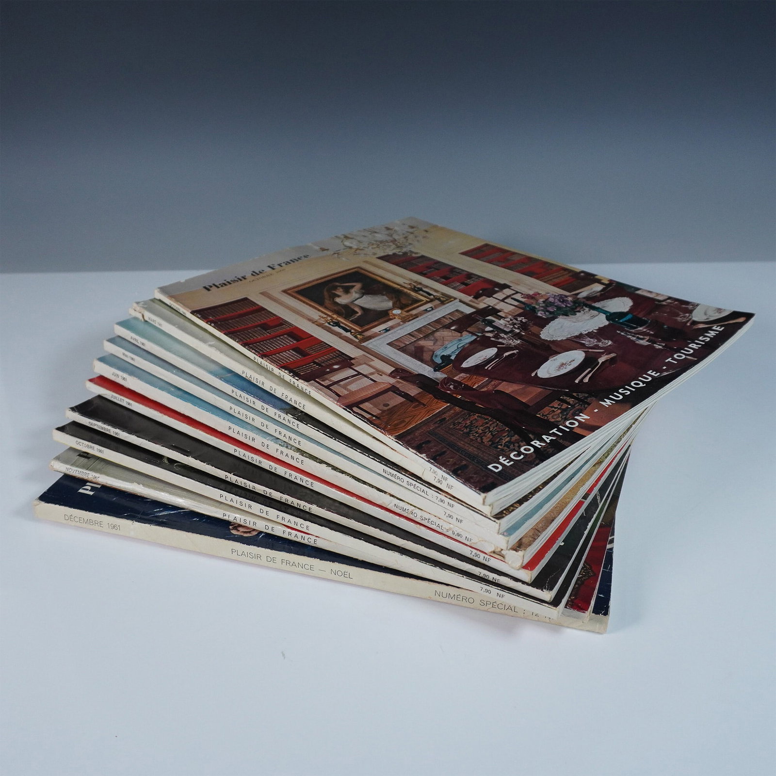 10pc Plaisir de France Magazines, 1961 to 1962 (1 of 6)