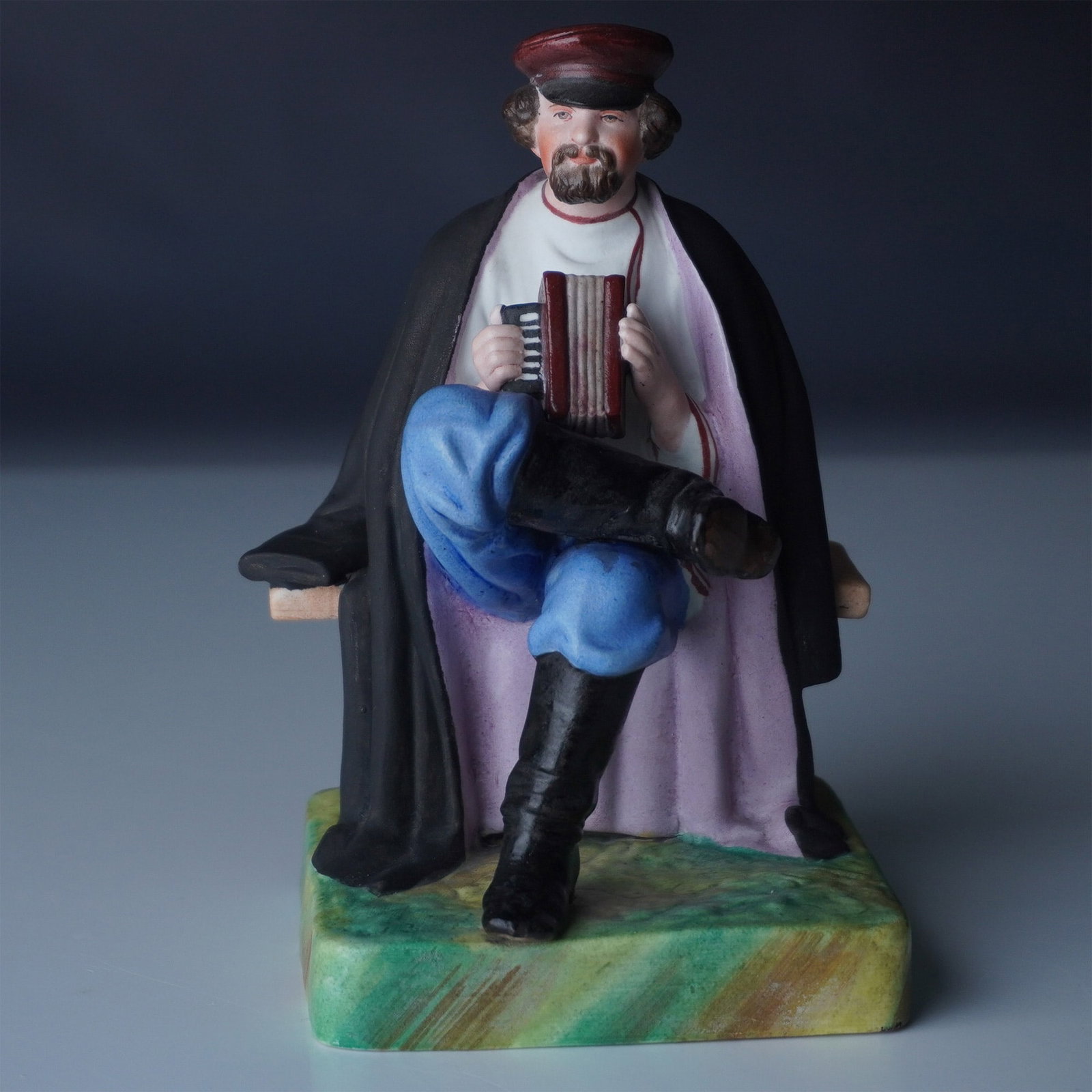 Gardner Imperial Russian Bisque Accordion Player Figurine (1 of 4)