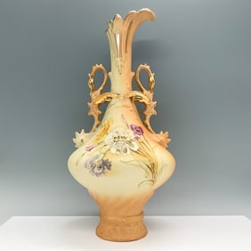 Antique Robert Hanke Austrian Vase with Dragon Handles