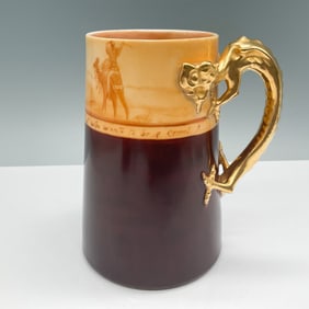 Vintage Dragon Handle Mug with Blackberries