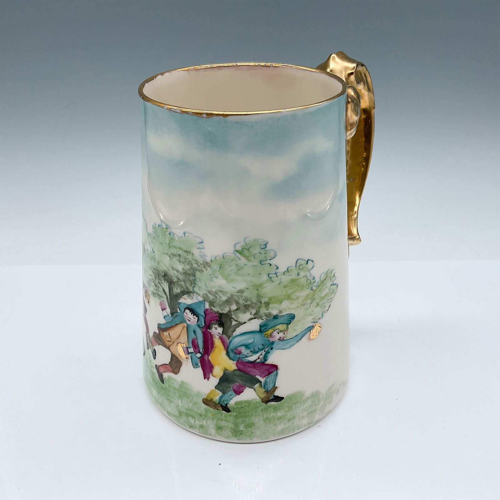 Belleek Dragon Handle Mug with Blackberries (1 of 4)