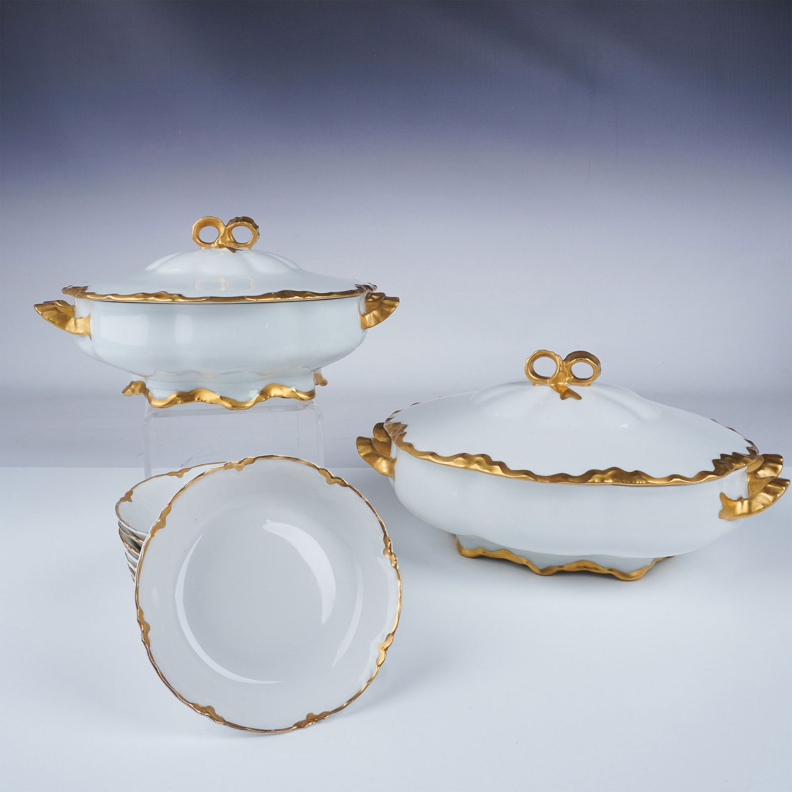 10pc Racine Bavaria Porcelain Serving Set (1 of 9)