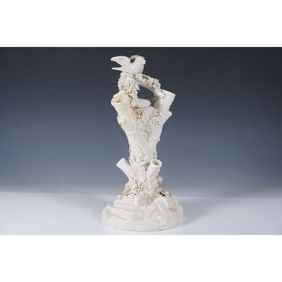 Antique Belleek Parian Porcelain Spill Vase