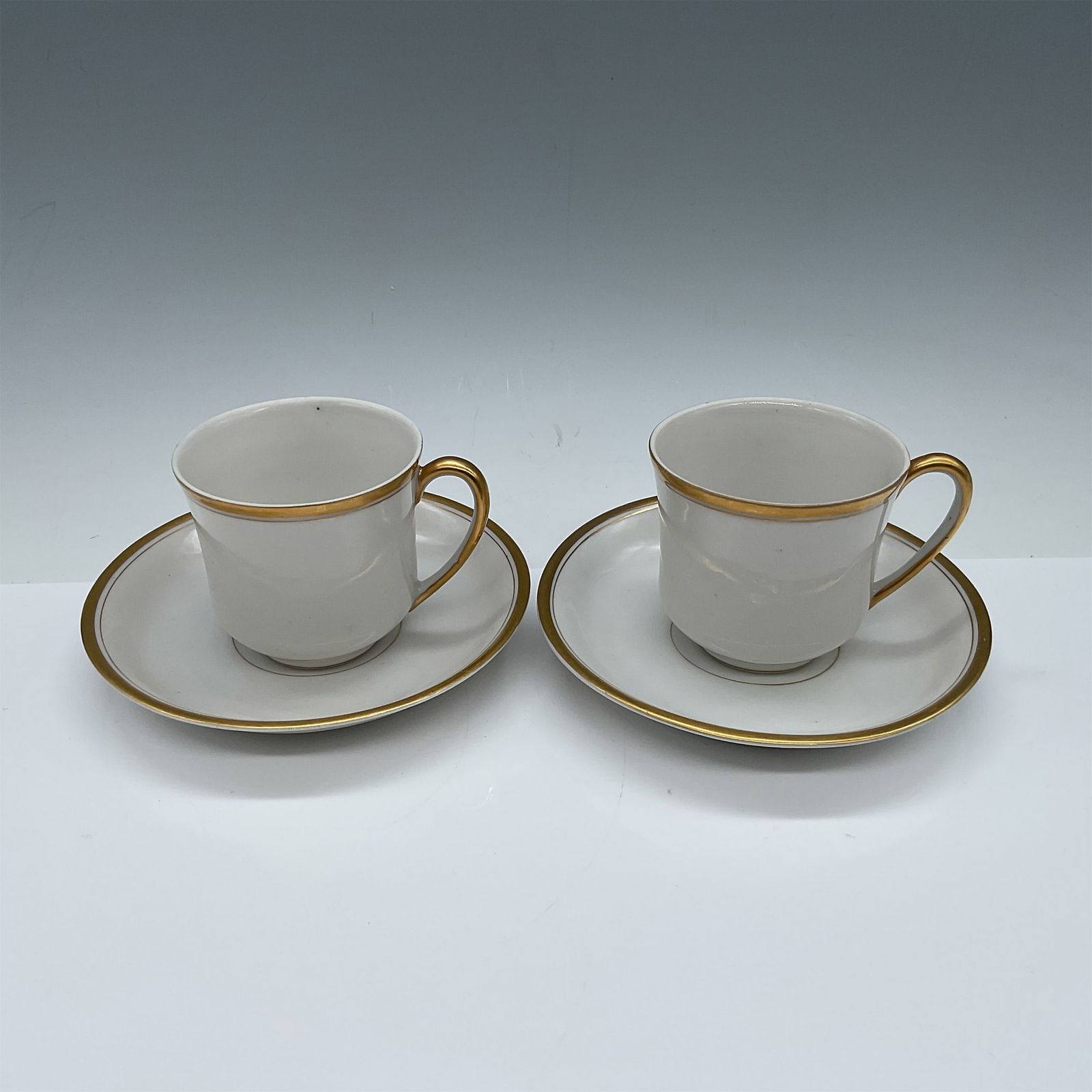4pc Nippon Demitasse Cup and Saucer Set, Gold Trim (1 of 4)