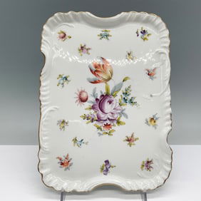 Saxonia Hand-Painted Porcelain Tray