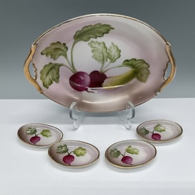 5pc Noritake Porcelain Radish Dish Set