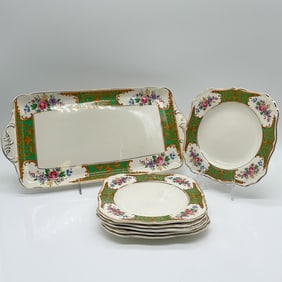 7pc J&G Meakin Porcelain Serving Set, Glasgow Pattern