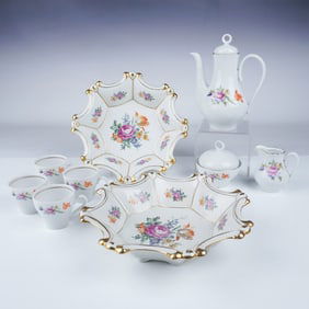 9pc Graf Von Henneberg Porcelain Tableware