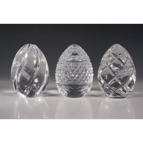 3pc Decorative Crystal Paperweights
