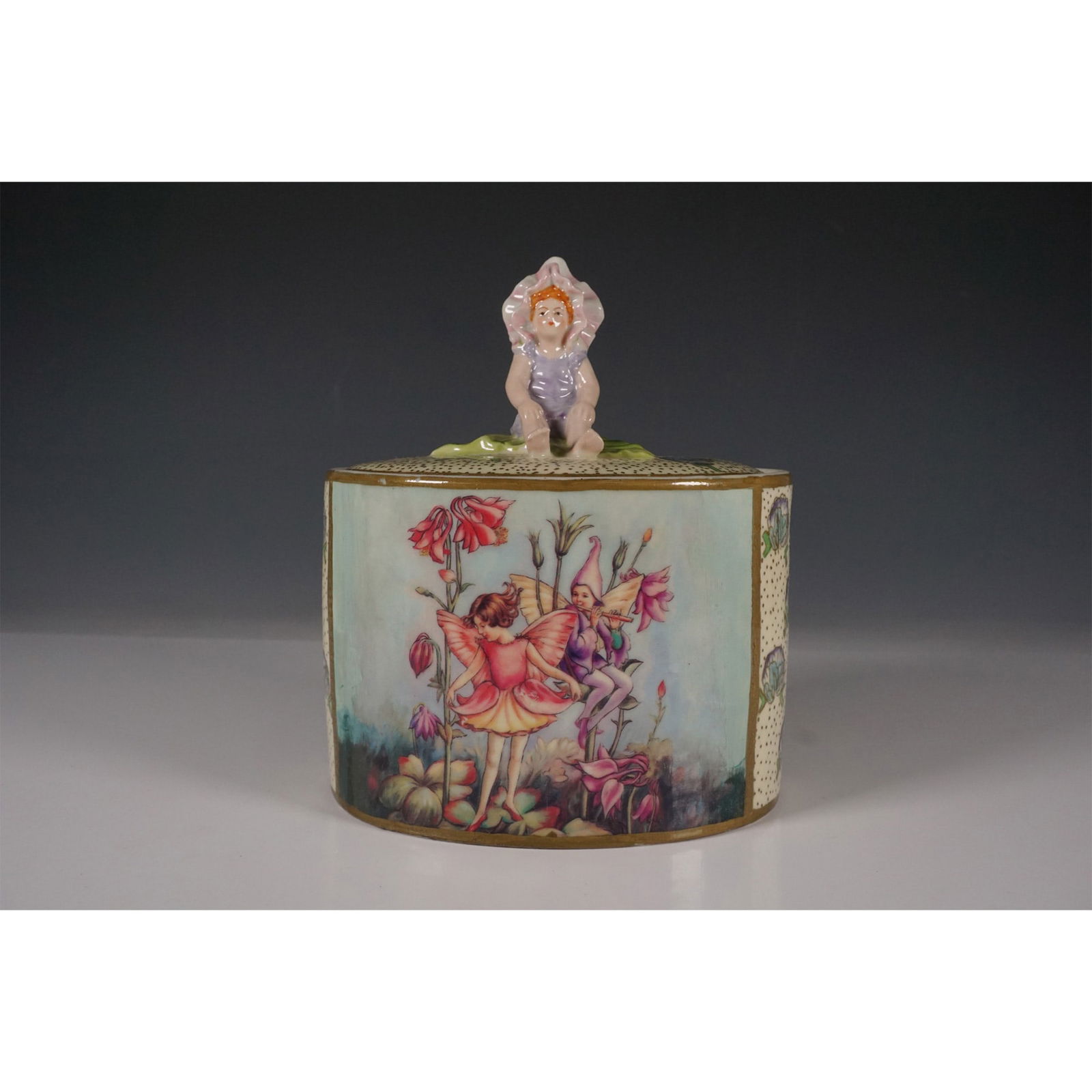 Brathwaites Fairy Lustre Ware, Decorative Flower Fairy Box (1 of 5)