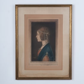 Samuel Arlent Edwards, Original Mezzotint on Paper, Signed