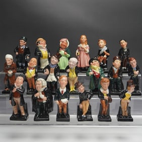 19pc Royal Doulton Dickens Character Miniature Figurines