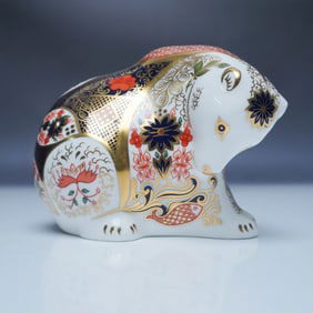 Royal Crown Derby Rocky Mountain Bear Paperweight