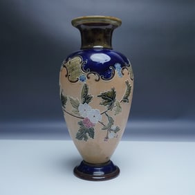 Royal Doulton Slaters Stoneware Floral Vase
