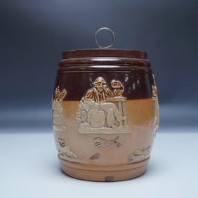 Royal Doulton Honey Jar with Silver Lid