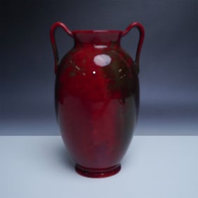 Royal Doulton Flambe Two-Handled Vase #859