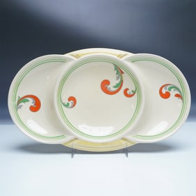 Royal Doulton "Lynn" Art Deco Divided Serving Dish