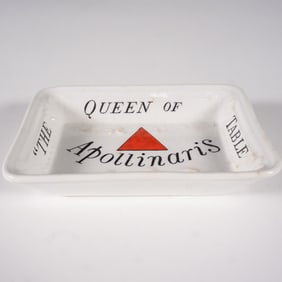 Doulton Burslem Apollinaris Advertising Dish