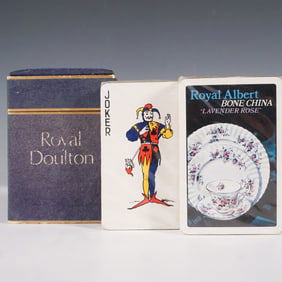Royal Doulton and Royal Albert Playing Card Decks with Box