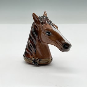 Chamart Limoges France Horse Head Trinket Box