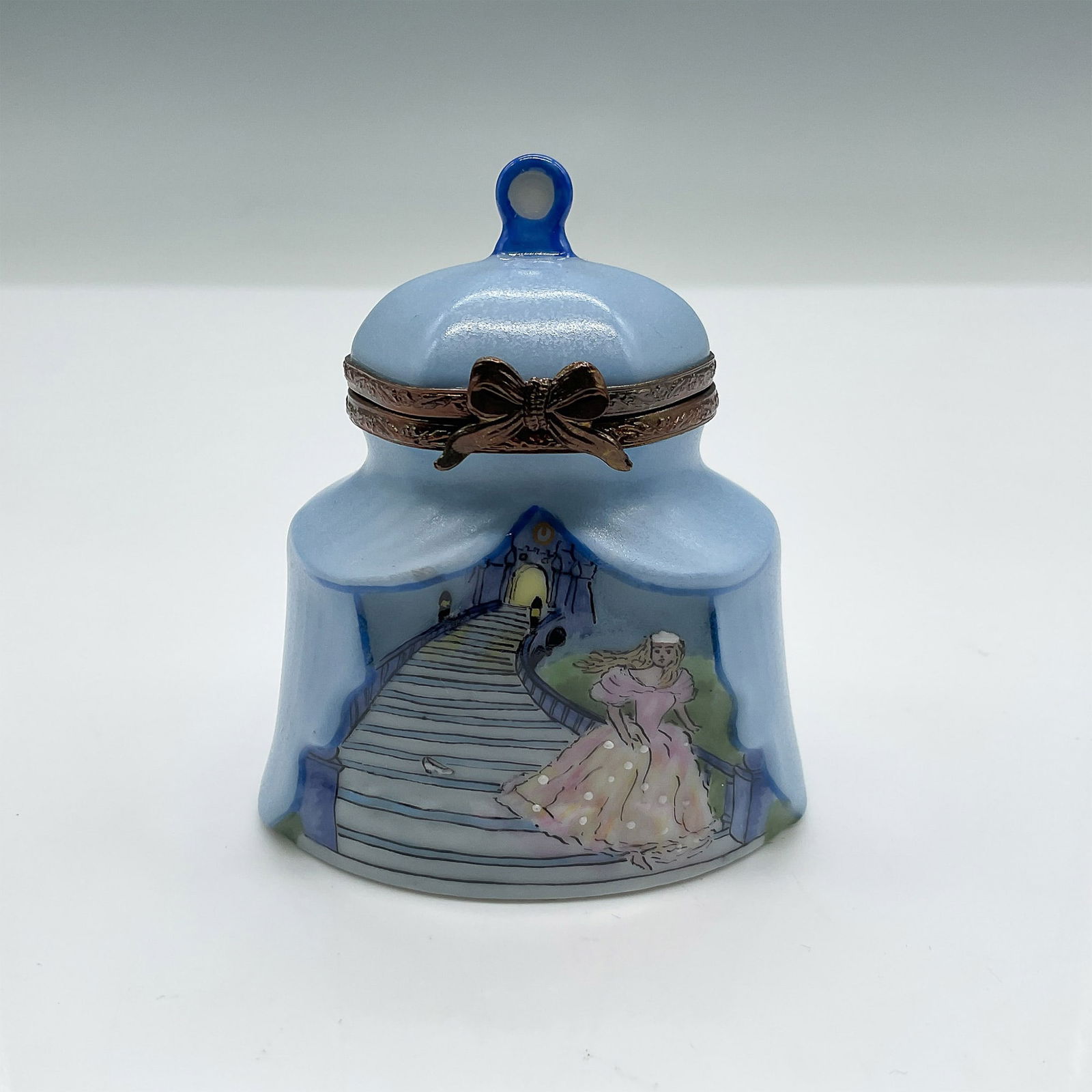 Hand-Painted Porcelain Trinket Box, Cinderella Theme (1 of 8)