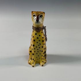 Parry Vieille Limoges French Feline Theme Collectible Box