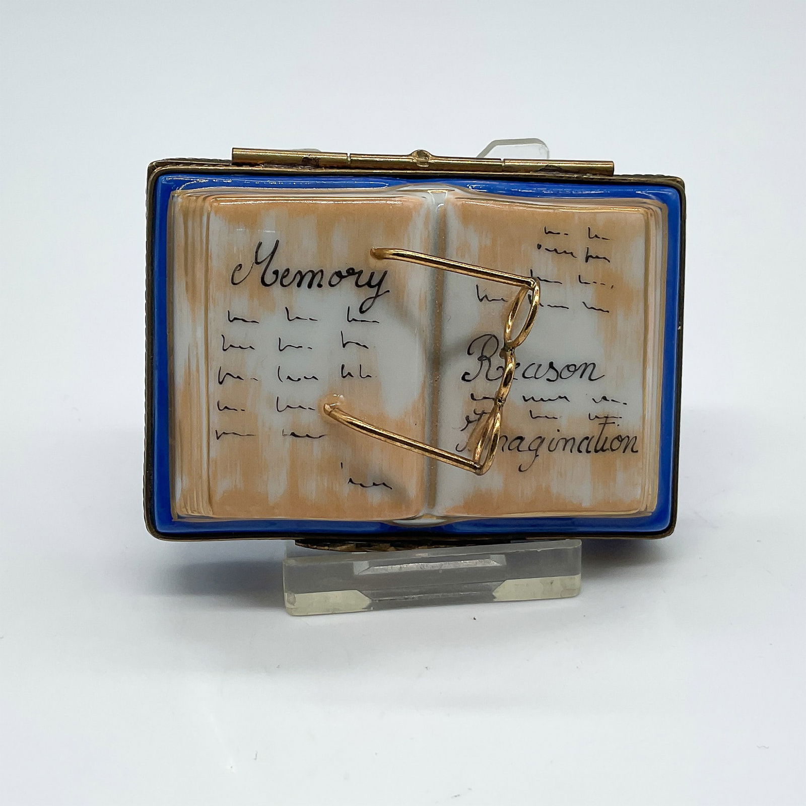 Thomas Jefferson Hand-Painted Porcelain Book Keepsake Box (1 of 3)