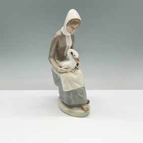 Casades Woman with Swan Figurine