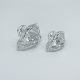 Swarovski Crystal Figurines, Pair of Swans