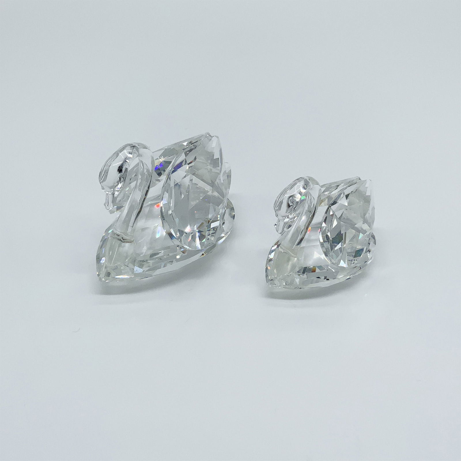 Swarovski Crystal Figurines, Pair of Swans (1 of 4)