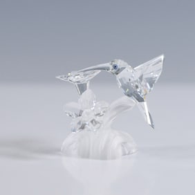 Swarovski Silver Crystal Hummingbird Figurine