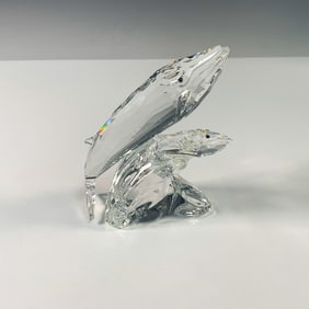 Swarovski Crystal Figurine, Care For Me - The Whales
