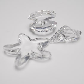 Swarovski Crystal Figurine, Maritime Trio w/ Box