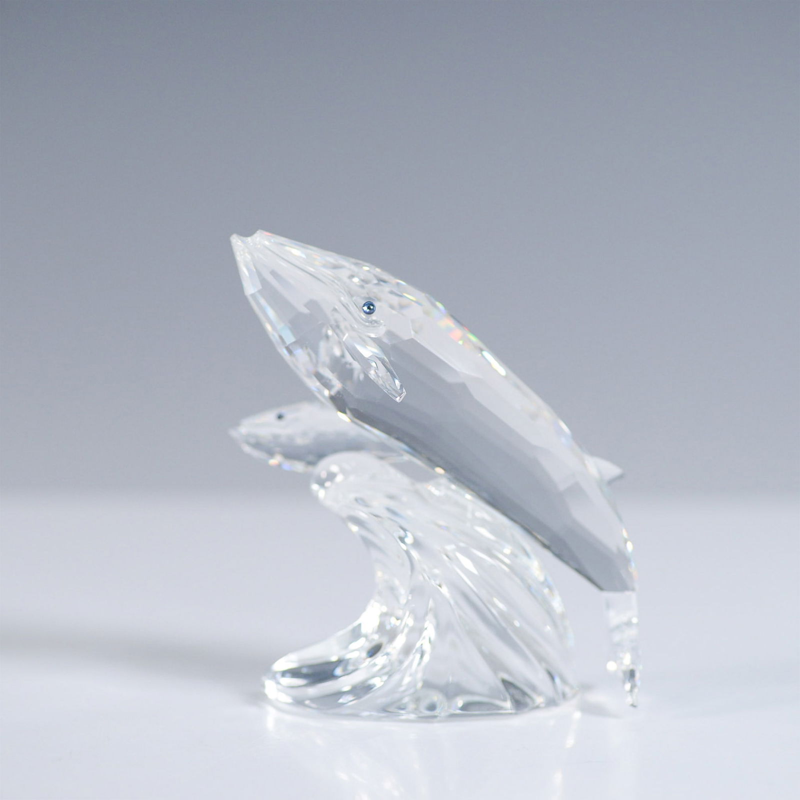Swarovski Crystal Figurine, Whales 1992 SCS Care For Me (1 of 6)