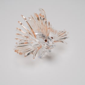 Swarovski Crystal Lion Fish Figurine with Original Box