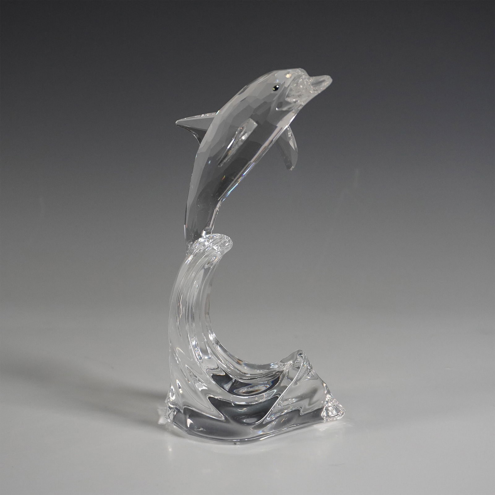 Swarovski Maxi Dolphin on Wave Base Crystal Figurine (1 of 3)