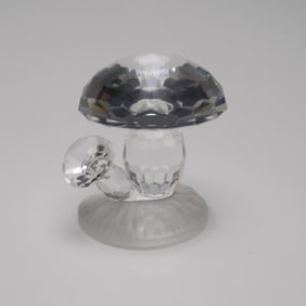 Swarovski Crystal Figurine, Mushrooms