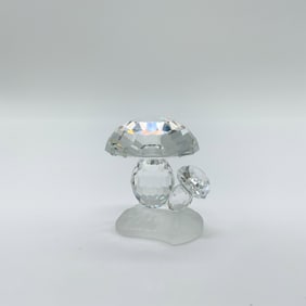Swarovski Crystal Mushroom Figurine