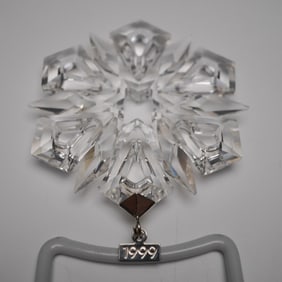 Swarovski Crystal 1999 Annual Christmas Ornament with Original Box