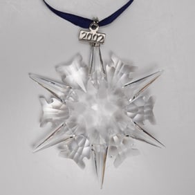 Swarovski Crystal 2002 Annual Christmas Ornament with Original Box