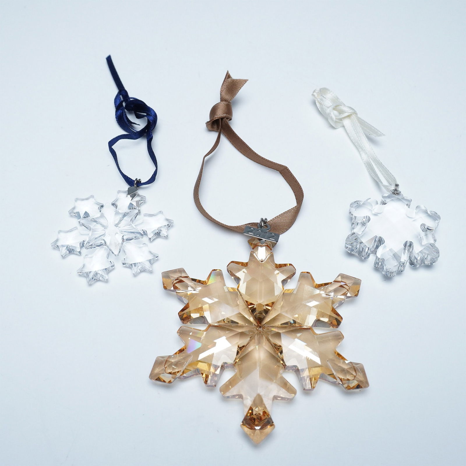 3pc Swarovski Crystal Snowflake Ornaments (1 of 3)