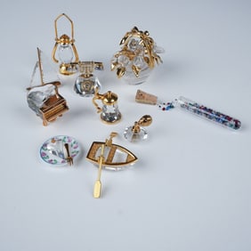 Swarovski Crystal Memories & Secrets Figurines, 9pc Set