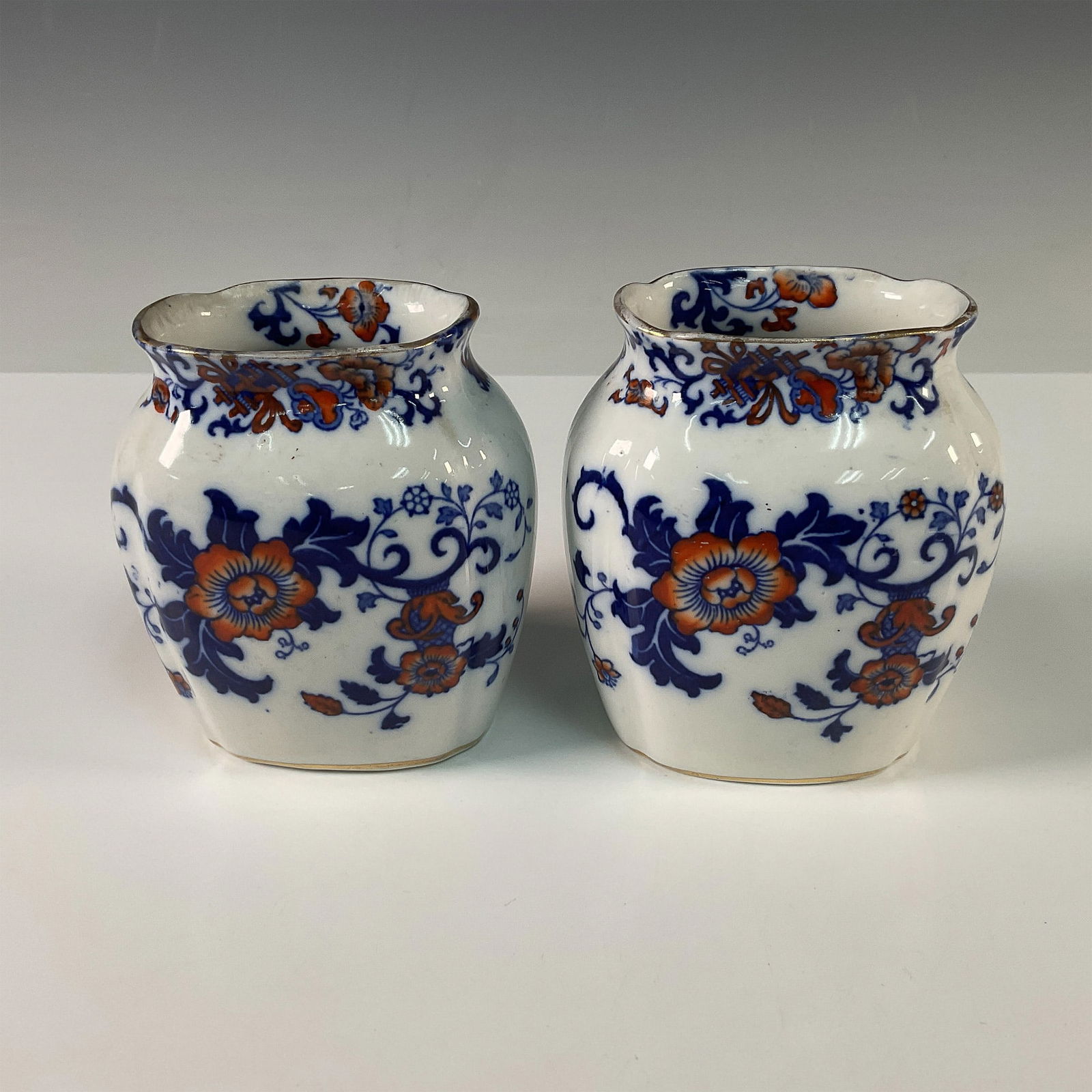 Pair of Doulton Burslem Nankin Vases (1 of 3)