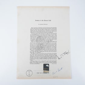 Alan Bean and Owen Garriott Signed Commemorative Poem