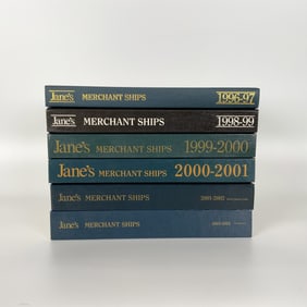 Set of 6 Jane Merchant Ships Reference Books 1996-2003