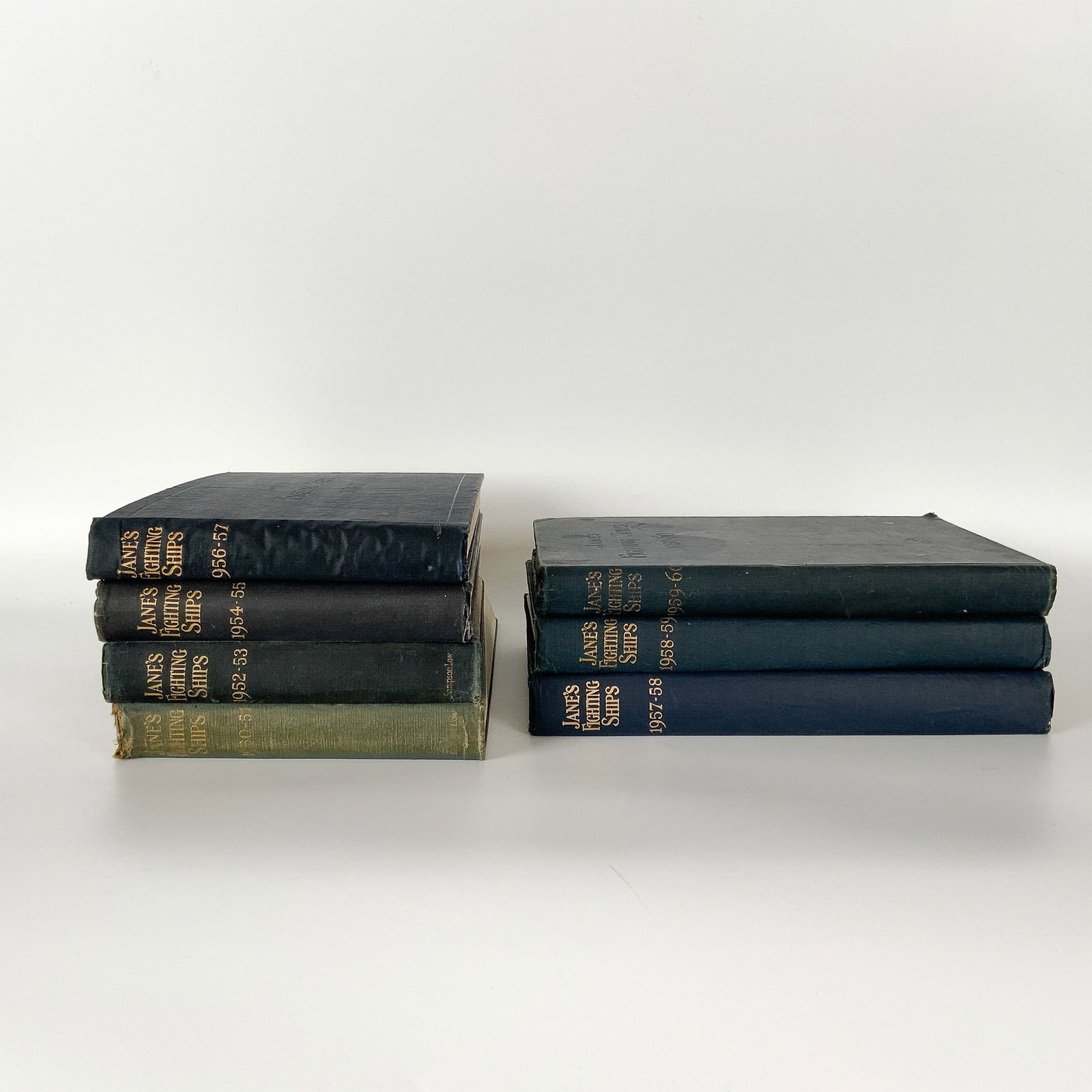 Set of 7 Books Jane Fighting Ships, 1952-1960 (1 of 4)