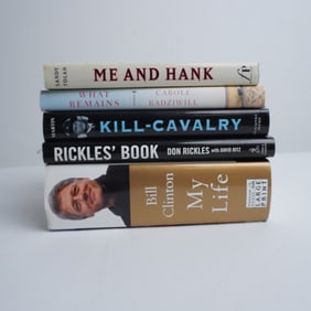 5pc Book Collection of Memoirs, History & Biography