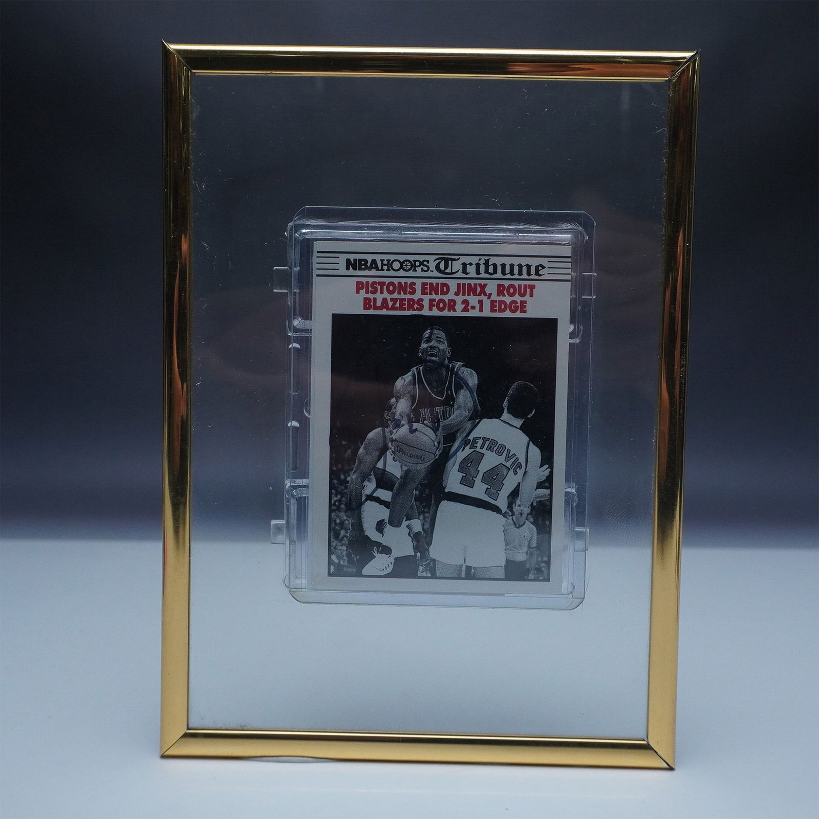 Joe Dumars Autographed NBA Hoops Tribune Basketball Card (1 of 3)